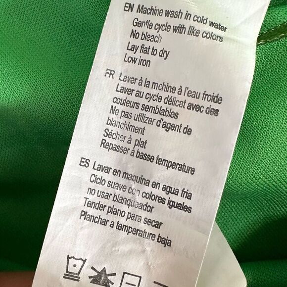 Revamped Tropical Leaf Print Maxi Dress Womens Large Coloful Chiffon Boho Glam - Picture 11 of 12